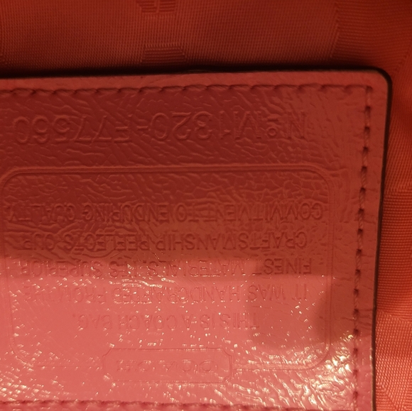 Coach signature Gray and Pink shoulder bag - Picture 2 of 7